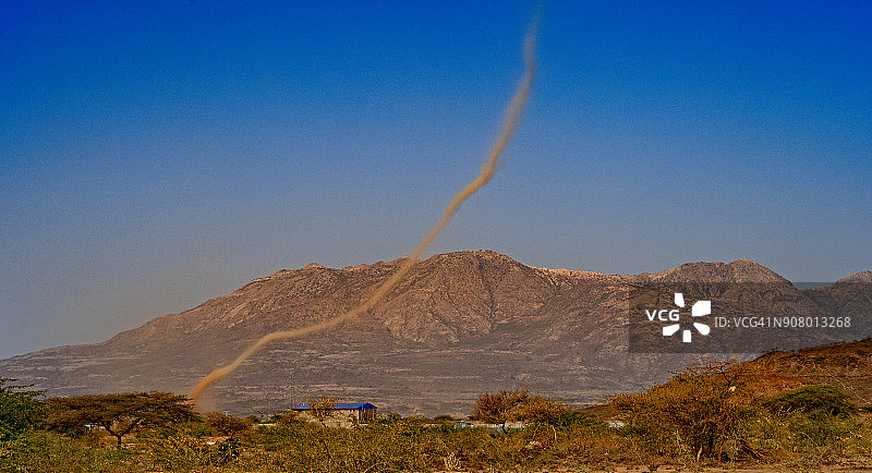 埃塞俄比亚的尘卷风 - 2017年12月6日图片素材