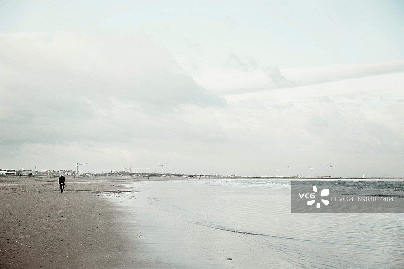 冬季海滩图片素材