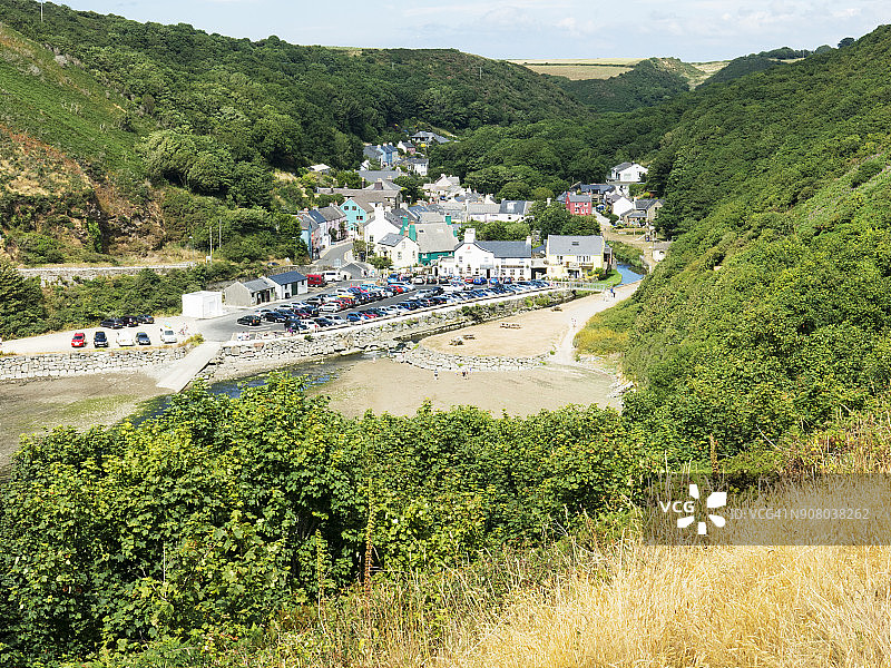 索尔瓦景色：彭布罗克郡的威尔士海岸小径图片素材