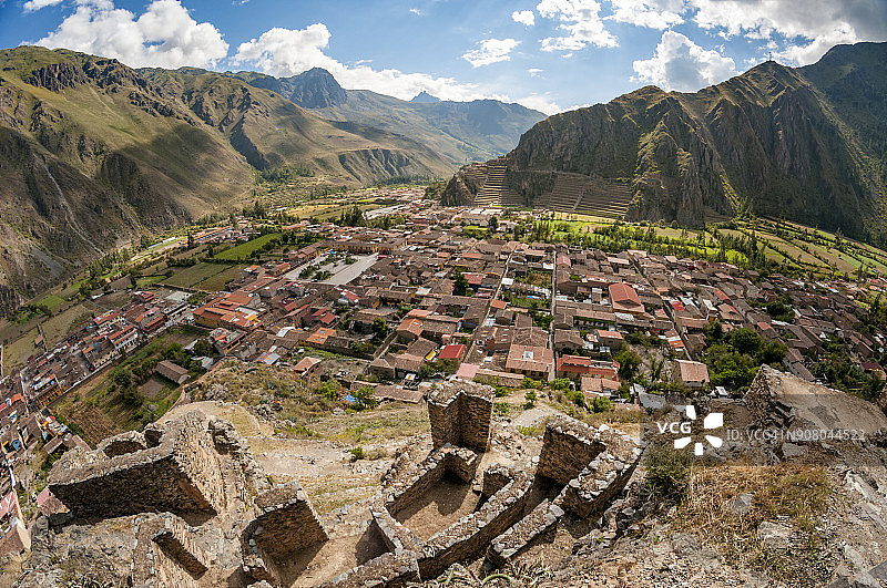 秘鲁奥扬泰坦博景色图片素材