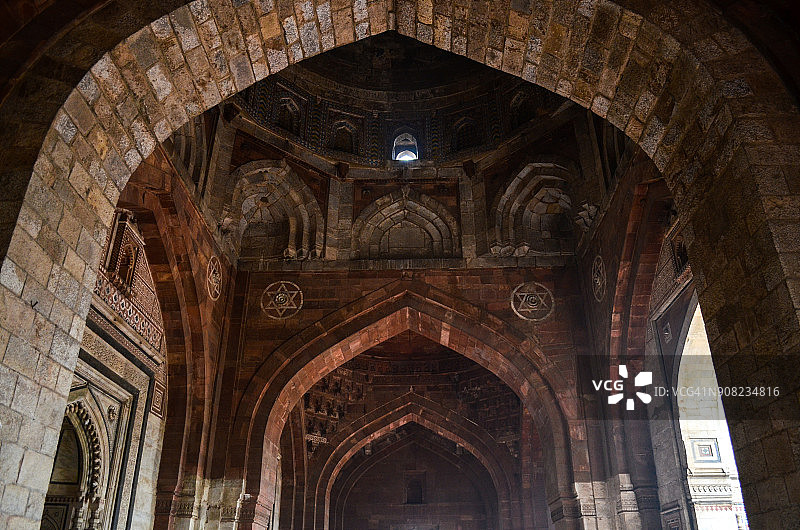 印度古堡：基拉-艾-库赫纳清真寺图片素材