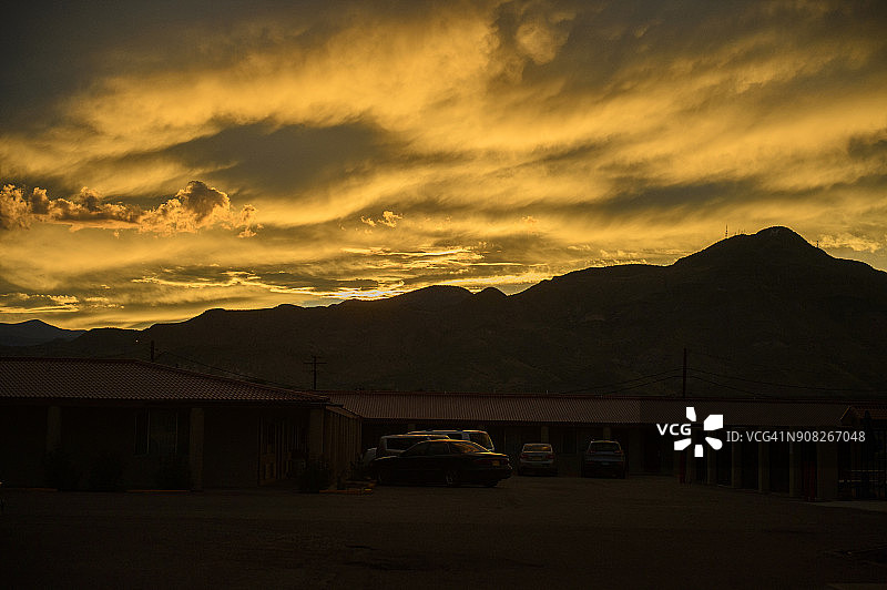 美国新墨西哥州索科罗的浪漫天空图片素材