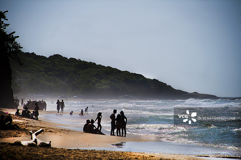 委内瑞拉巴洛文托奇雷雷海滩侧面照图片素材