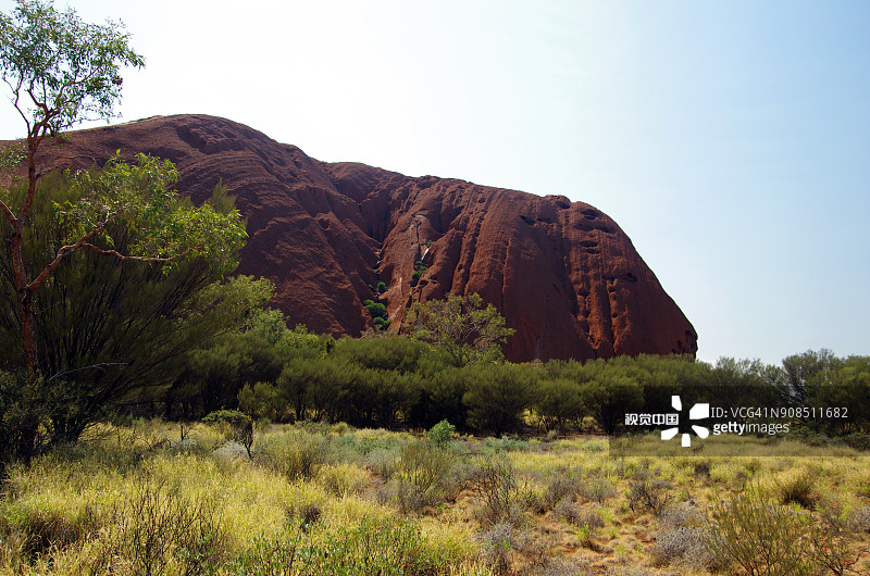澳大利亚北领地乌鲁鲁卡塔丘塔国家公园的乌鲁鲁景观图片素材