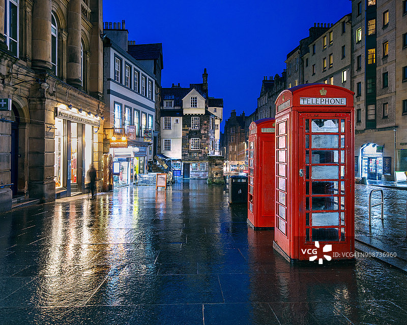 爱丁堡皇家英里夜景2图片素材