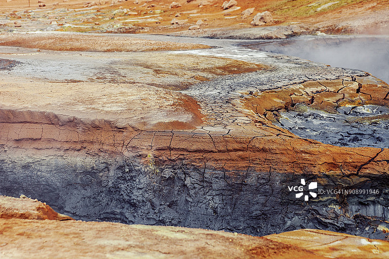 冰岛米湖地热区风光图片素材