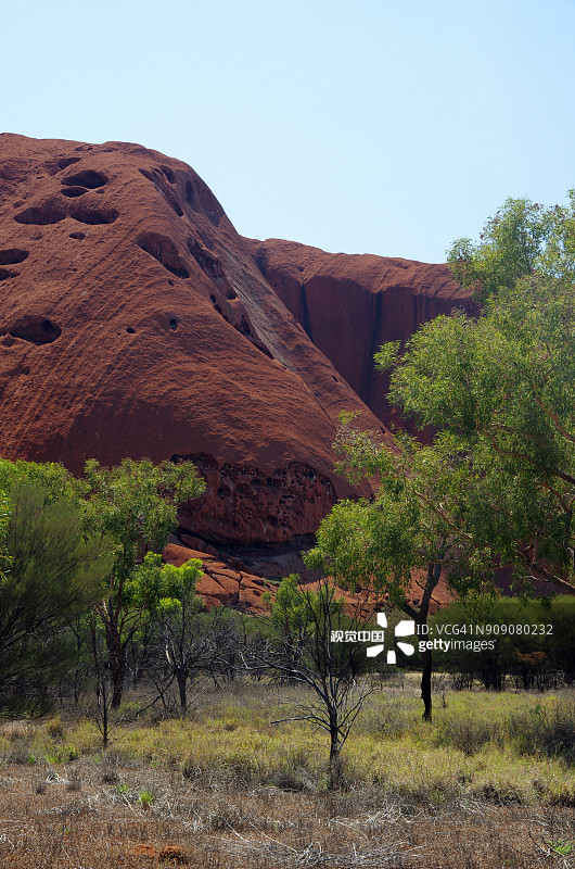 澳大利亚北领地乌鲁鲁卡塔丘塔国家公园的乌鲁鲁景观图片素材