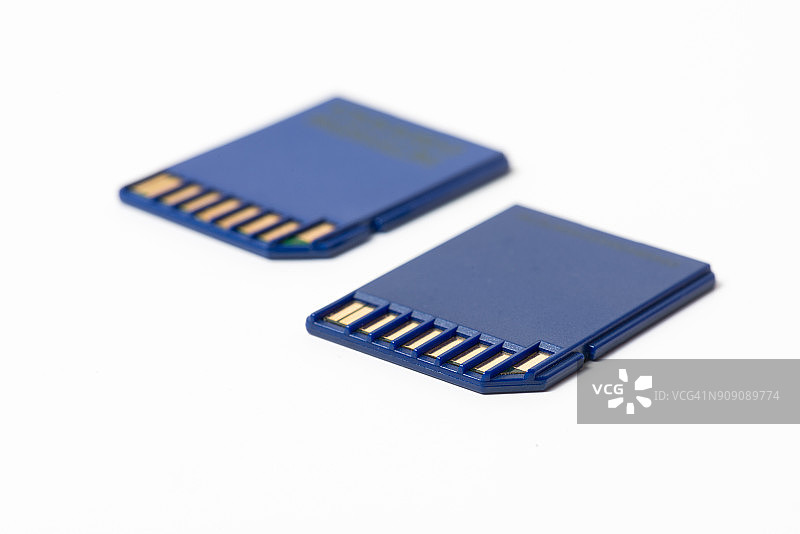 蓝色SD存储卡图片素材
