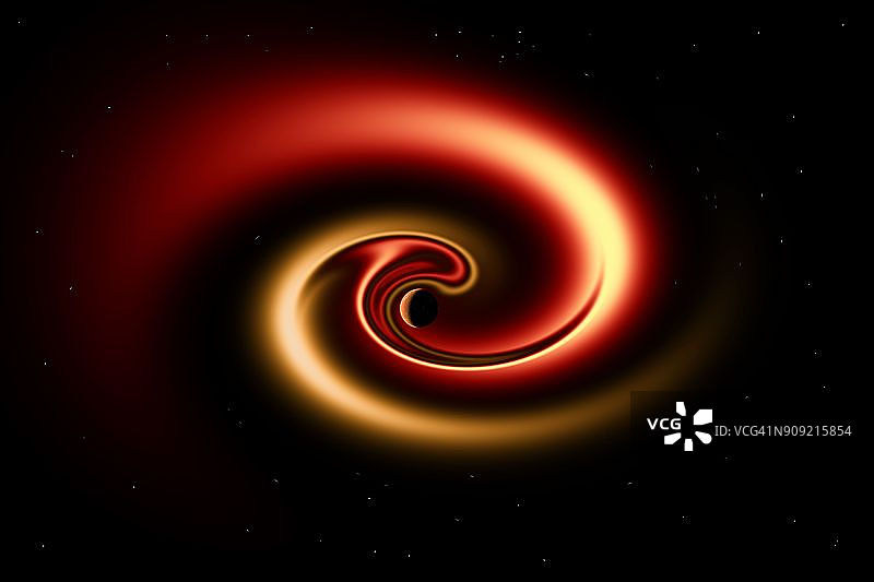 被拉入黑洞的流浪行星图片素材