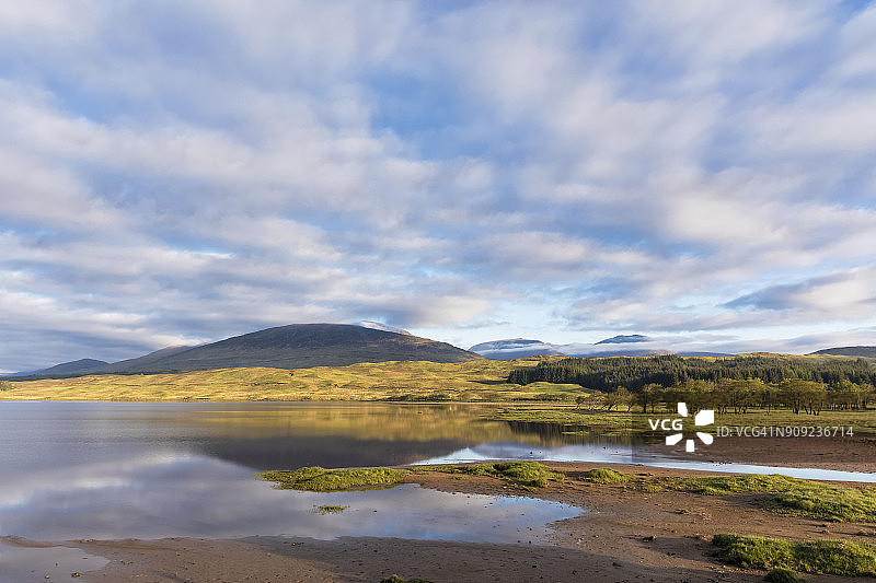 英国，苏格兰，苏格兰高地，格伦科，格伦科，图拉湖图片素材