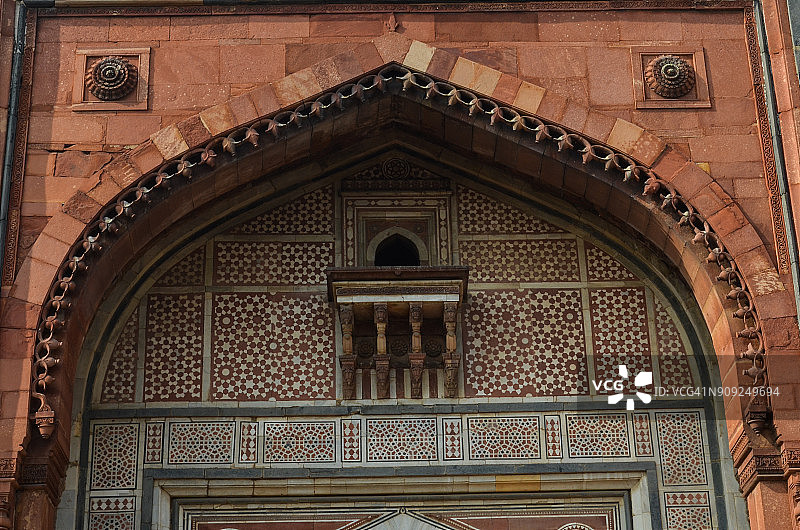 印度古堡：基拉-艾-库赫纳清真寺图片素材