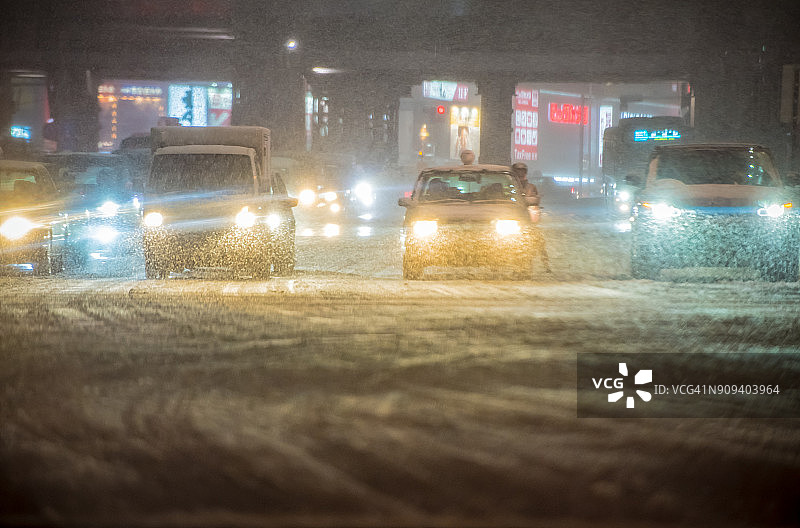 东京大雪 2018-01-22图片素材