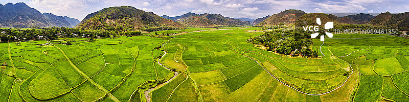 越南北部梅州风景山谷图片素材