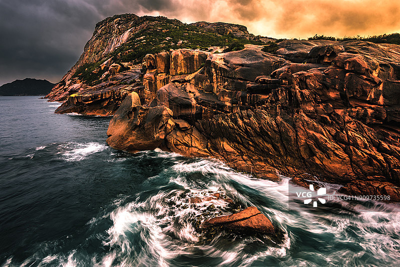 弗雷西内国家公园的宁静海湾图片素材