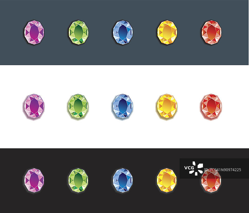 彩色珠宝图片素材