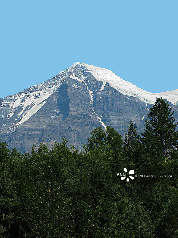 罗布森山省立公园伯格湖步道，不列颠哥伦比亚省图片素材