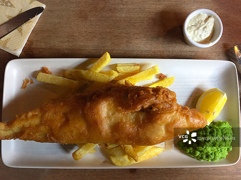 英国炸鱼薯条图片素材