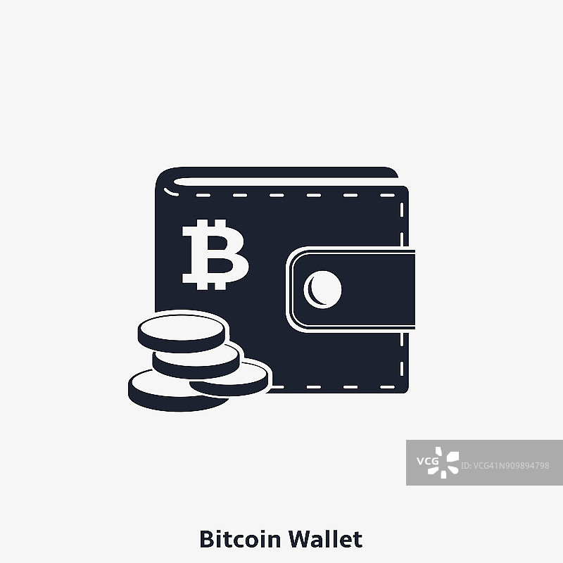 比特币钱包图标图片素材