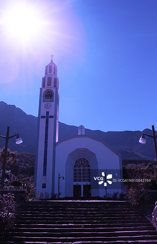 留尼汪岛印度洋天主教堂图片素材