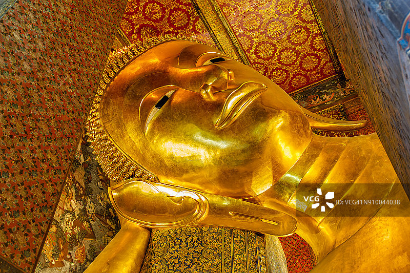 卧佛寺大佛图片素材