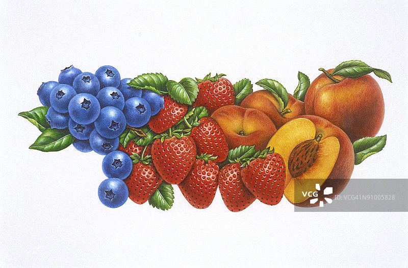 什锦新鲜水果图片素材