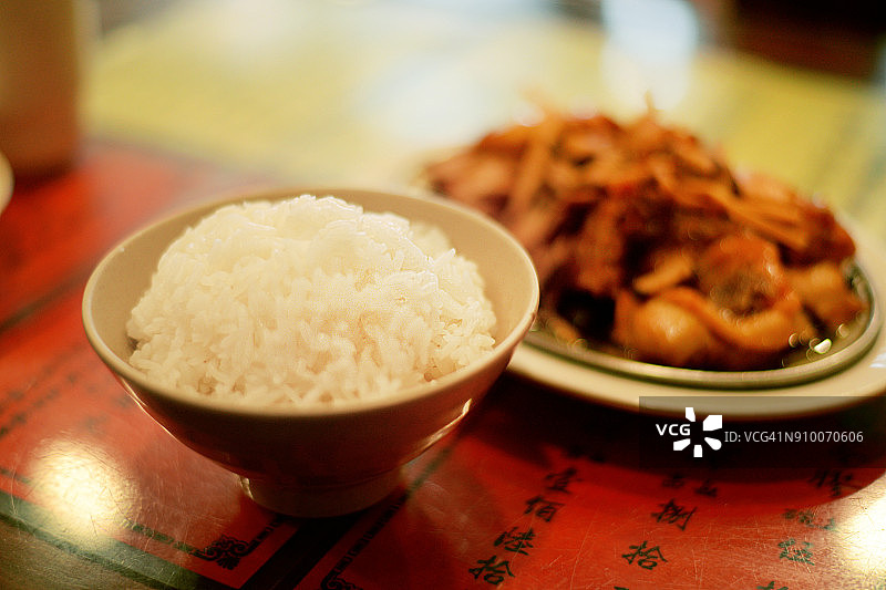 亚洲美食 - 米饭套餐图片素材