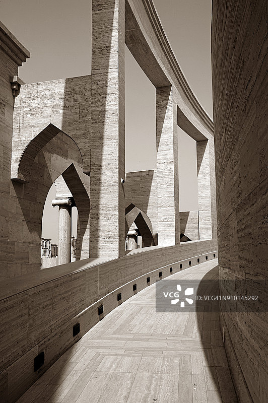 卡塔拉文化村露天剧院外部步道图片素材