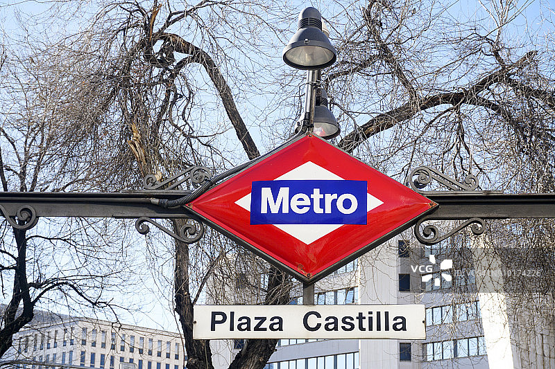 马德里地铁标志图片素材