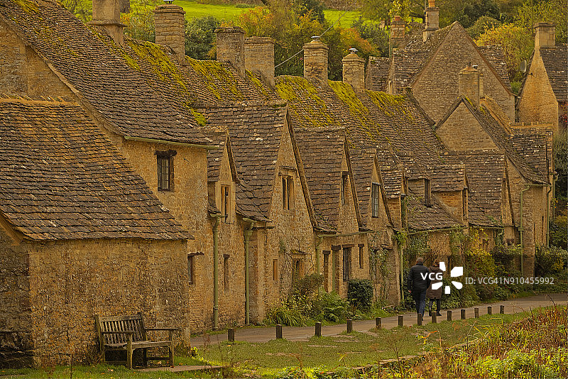 拜伯里，科茨沃尔德，英国图片素材