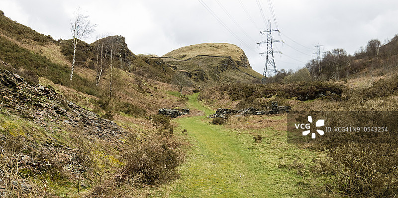 哈莱克和波斯马多格之间的威尔士海岸小路图片素材