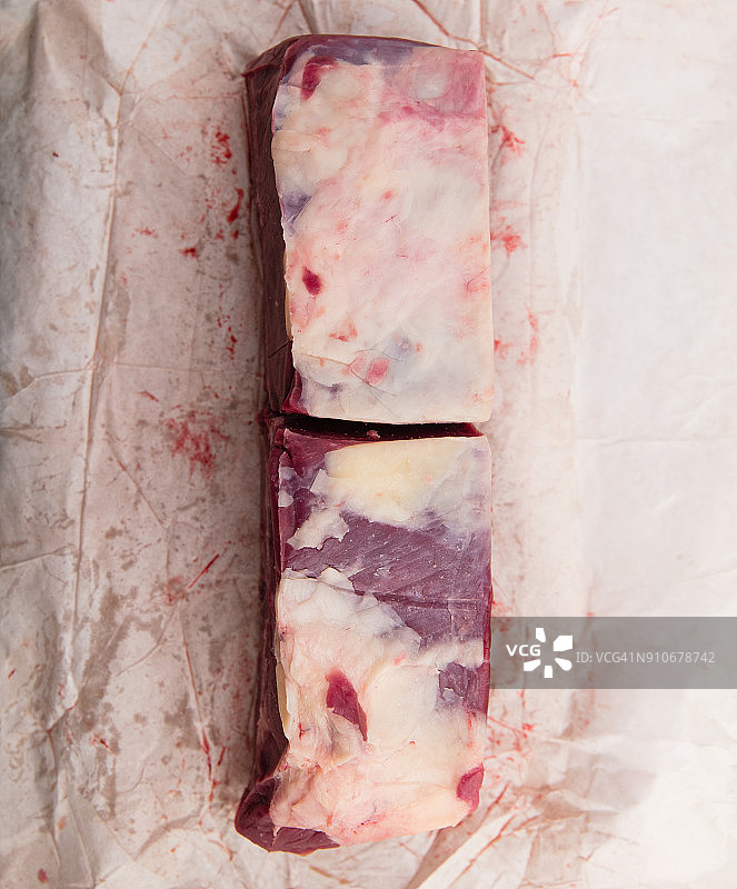 包装材料上的牛肩肉图片素材