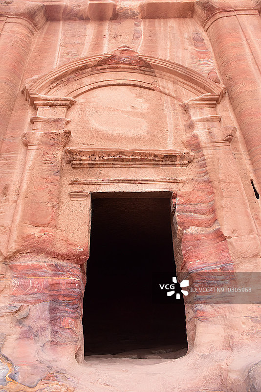 佩特拉的岩石墓图片素材