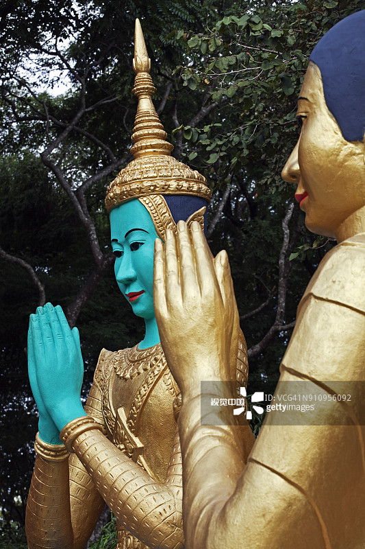 磅湛的Phnom Pros Phnom Srey寺庙图片素材