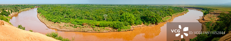 埃塞俄比亚奥莫河谷风光，2017年12月13日图片素材
