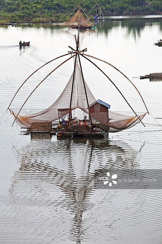 柬埔寨磅湛的渔船图片素材