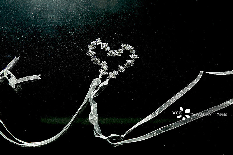 新娘银饰，心形图片素材