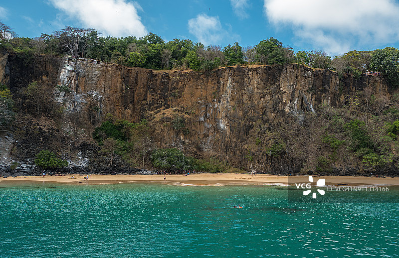 桑乔海滩 - 费尔南多·迪诺罗尼亚图片素材