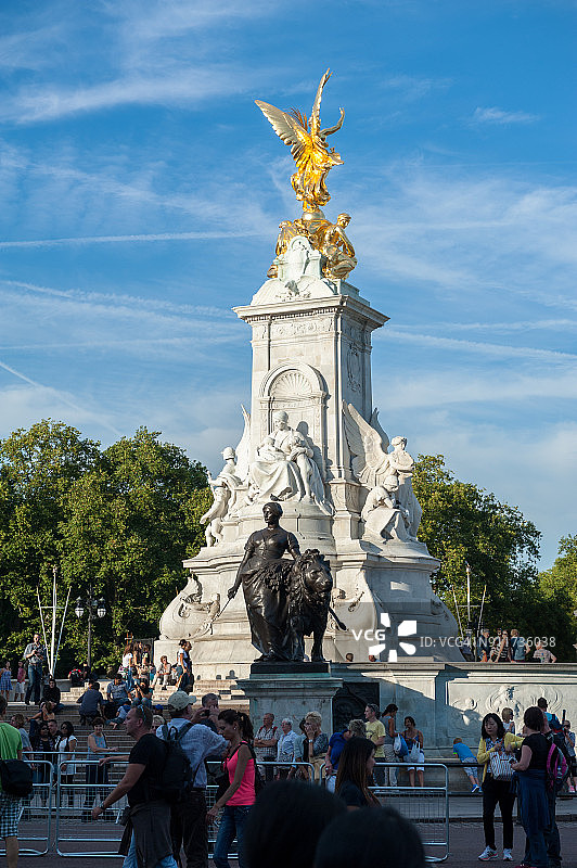 英国伦敦维多利亚纪念碑图片素材