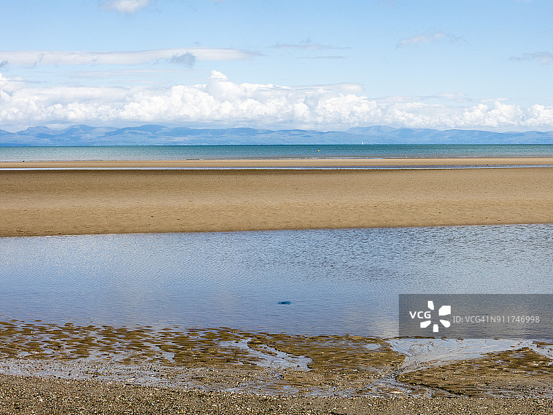 阿伯索赫附近的沃伦海滩：Lleyn半岛上的威尔士海岸小径图片素材