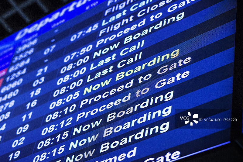 机场航班显示器图片素材