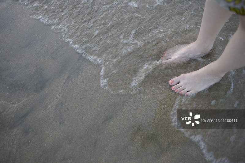 年轻女性，低角度拍摄图片素材