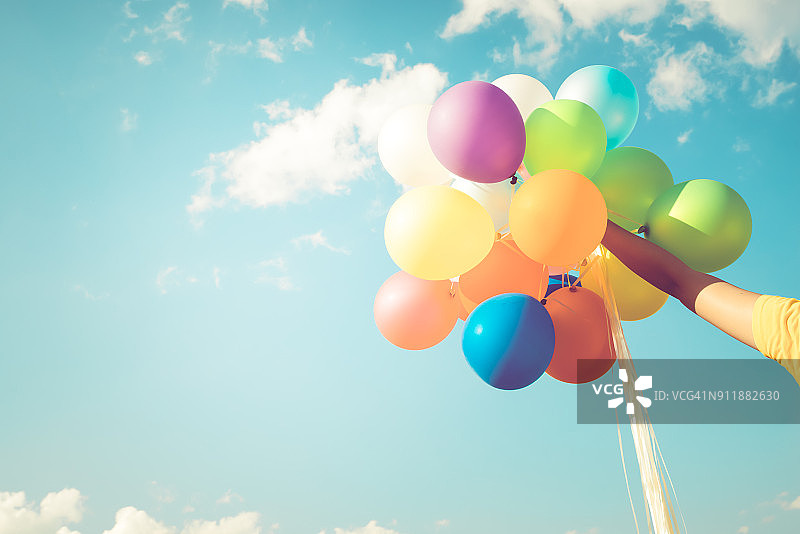 彩色气球图片素材
