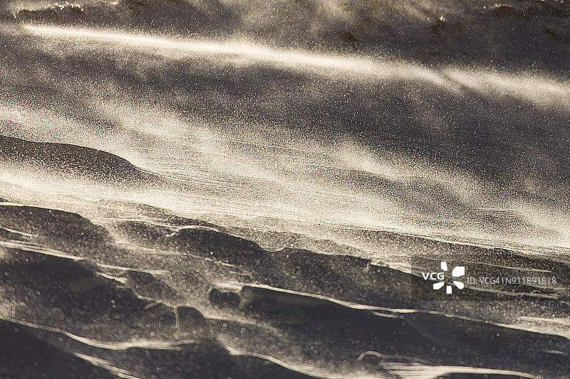 冬季中的暴风雪图片素材