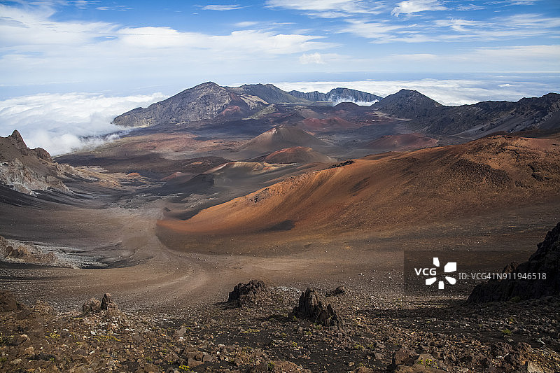 哈雷阿卡拉国家公园，哈雷阿卡拉火山图片素材