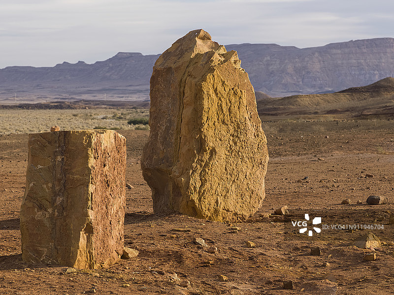 拉蒙自然保护区中的立石图片素材