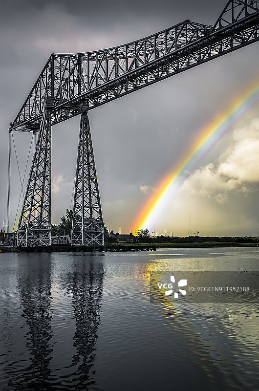 蒂斯运输桥：连接两岸的运输桥图片素材
