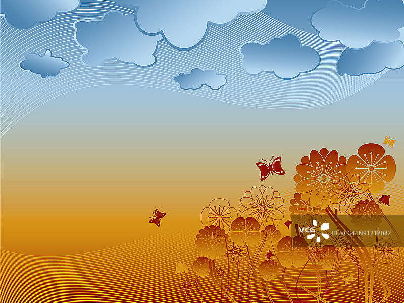 夏季植物与昆虫图片素材