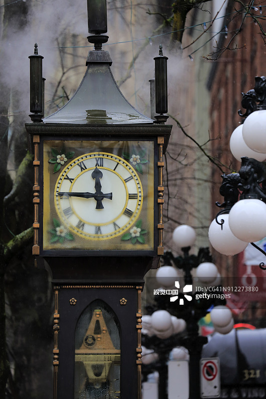 盖士镇蒸汽钟图片素材