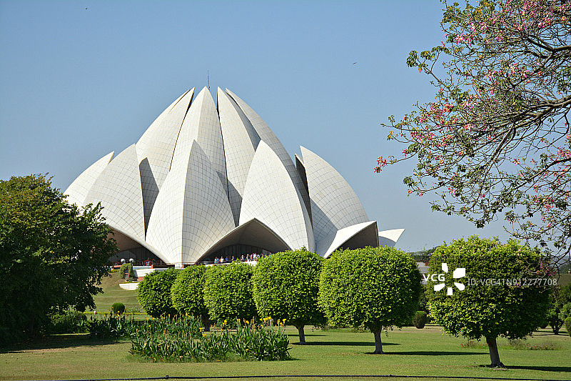 莲花寺（巴哈伊寺）-德里图片素材