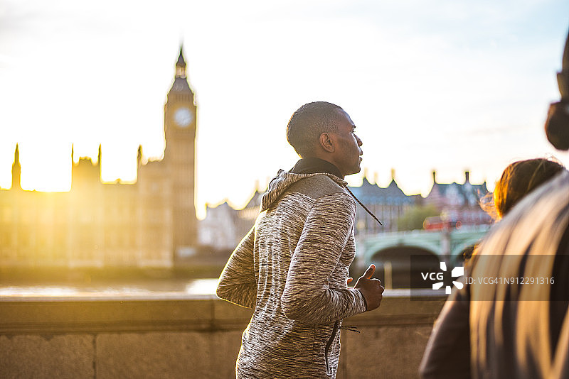 伦敦城市跑者图片素材